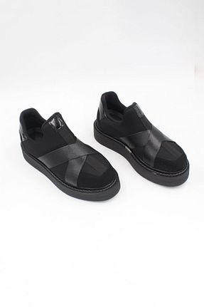 کفش اسنیکر مشکی زنانه بدون بند ENDİCAN - کد 833515905