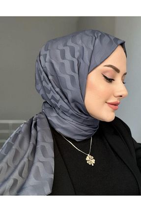 شال طوسی زنانه پنبه ای VaVscarfs - کد 931899744