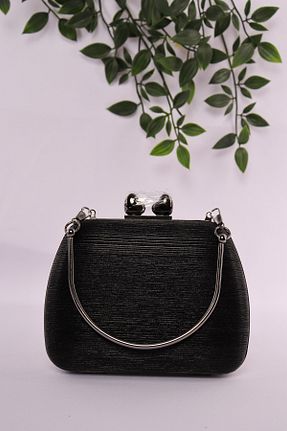 کیف مجلسی مشکی زنانه چرم مصنوعی weem bag - کد 933975817