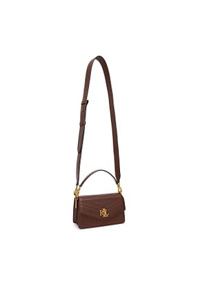 کیف دوشی قهوه ای زنانه چرم مصنوعی Ralph Lauren - کد 896251837