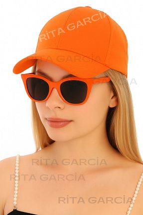 کلاه نارنجی زنانه پنبه ای Ritagarcia - کد 203216413