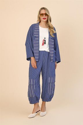 کت سایز بزرگ سرمه ای زنانه ویسکون Zedd+ Plus - کد 933985179