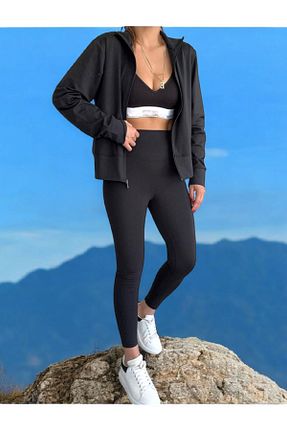 ست بالاتنه و پائین تنه مشکی زنانه بافتنی Seçkin Butik - کد 929291838