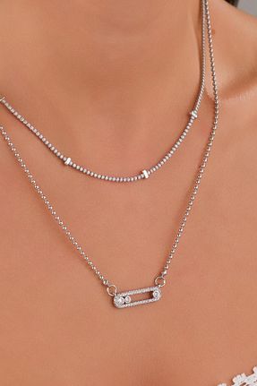 گردنبند استیل ( فولاد ) متالیک زنانه استیل (فولاد) STYLE OF CARMEN - کد 933994578