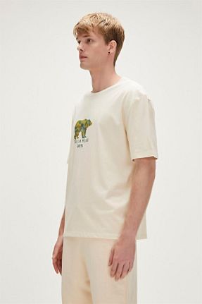 تیشرت سفید مردانه رگولار Bad Bear - کد 635208320
