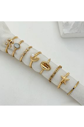 انگشتر جواهر متالیک زنانه Takıtolia - کد 933992148