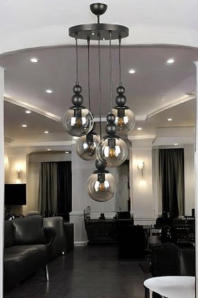 لوستر مشکی فلزی OSC HOME - کد 350328003