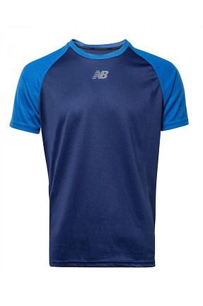 تیشرت اسپرت آبی مردانه Fitted New Balance - کد 835296125