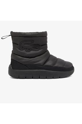 بوت / نیم بوت مشکی زنانه پاشنه تخت Lacoste - کد 885528877