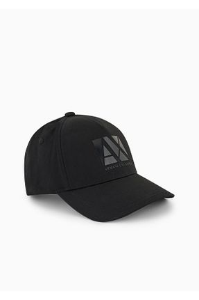 کلاه مشکی زنانه پنبه ای Armani Exchange - کد 841996854