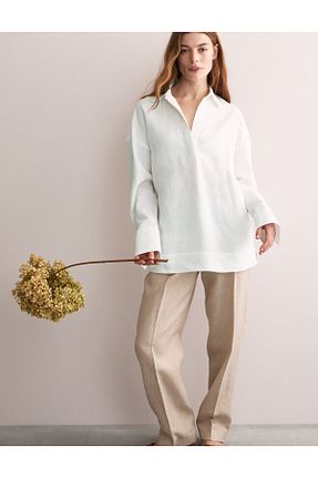 پیراهن سفید زنانه رگولار Marks & Spencer - کد 935079095