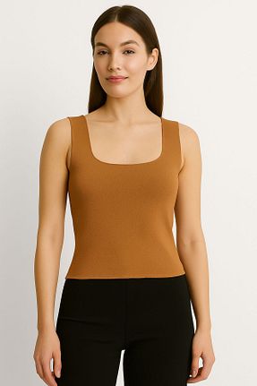بلوز بژ زنانه ساده Shopriva - کد 933996997
