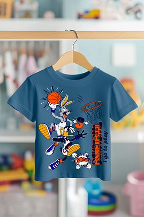 تیشرت آبی بچه گانه رگولار BookOrBook - کد 934008131