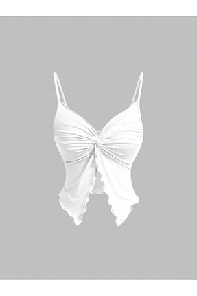 بلوز سفید زنانه ساده Wild Flower - کد 903962498