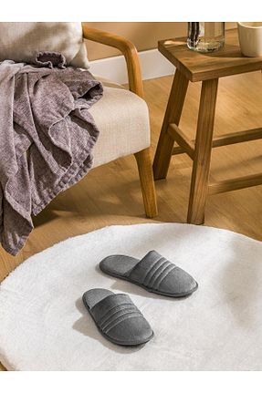 دمپائی طوسی مردانه پاشنه تخت LC Waikiki - کد 934038640