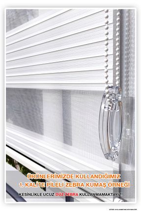 پرده کشوئی سفید Zebra Avart Digital - کد 86325359