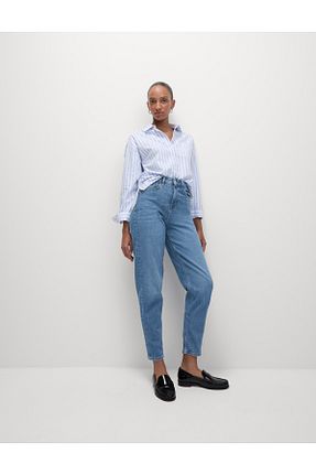 شلوار جین آبی زنانه پاچه ساده Marks & Spencer - کد 674515475