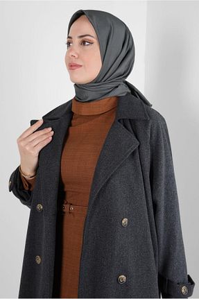 روسری طوسی پلی استر Alvina - کد 792004788