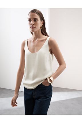 بلوز بژ زنانه ساده Marks & Spencer - کد 934097079