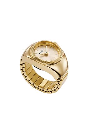 ساعت مچی طلائی زنانه زیر 20 میلی متر Fossil - کد 456440066