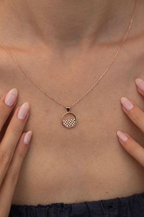 گردنبند نقره صورتی زنانه 925 عیار Ninova Silver - کد 934098095