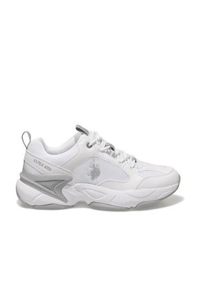 کفش اسنیکر سفید زنانه بند دار U.S. Polo Assn. - کد 83475077