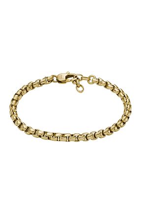 دستبند استیل (فولاد) طلائی زنانه استیل (فولاد) Fossil - کد 779438514