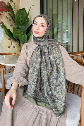 شال خاکی زنانه lamelif - کد 934112170