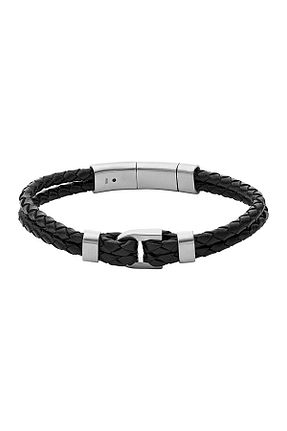 دستبند استیل (فولاد) مشکی مردانه استیل (فولاد) Fossil - کد 379694454