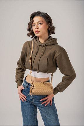 کیف دوشی قهوه ای زنانه پلی استر ÇÇS - کد 934117317