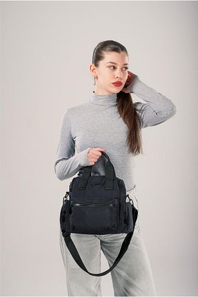 کیف دوشی مشکی زنانه چرم مصنوعی ÇÇS - کد 934117284