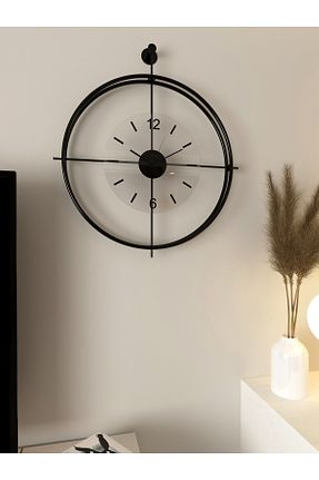 ساعت دیواری مشکی 50 x 60 MetaQuartz Aksesuar - کد 788343882