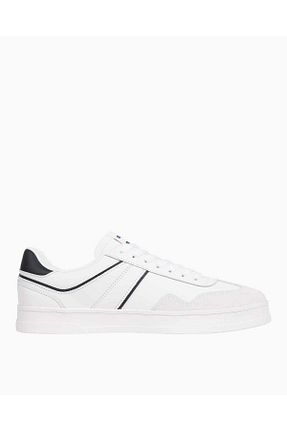 کفش اسنیکر نباتی مردانه چرم اصل Tommy Hilfiger - کد 901396263