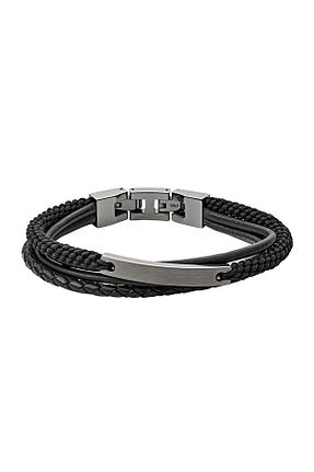 دستبند استیل (فولاد) مشکی مردانه استیل (فولاد) Fossil - کد 35372686