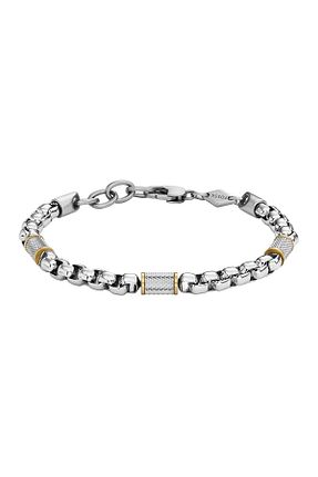 دستبند استیل (فولاد) متالیک مردانه استیل (فولاد) Fossil - کد 454202265