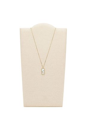 گردنبند استیل ( فولاد ) طلائی زنانه استیل (فولاد) Fossil - کد 204341035