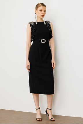 لباس مشکی زنانه بافتنی Moda İlgi - کد 934146503