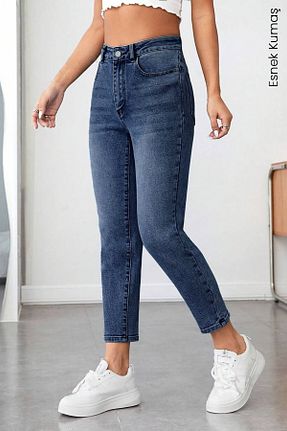 شلوار جین آبی زنانه پاچه لوله تفنگی CEDY DENIM - کد 141153648