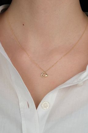 گردنبند طلا طلائی زنانه 14 عیار Güzide Kuyumcu - کد 935076124