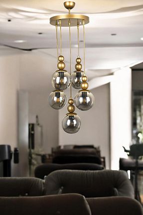 لوستر طوسی فلزی OSC HOME AYDINLATMA TASARIM - کد 350330181