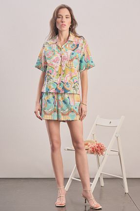 شلوارک و برمودا رنگی زنانه فاق بلند Mavlo - کد 934147839
