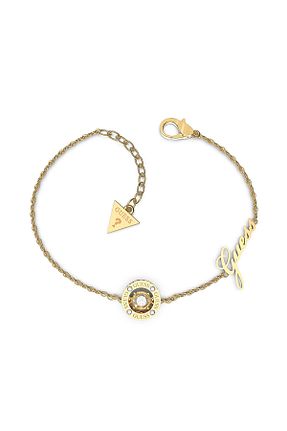 دستبند استیل (فولاد) طلائی زنانه استیل (فولاد) Guess - کد 245276472