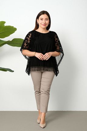 بلوز مشکی زنانه ساده sharin - کد 934144570