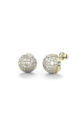 گوشواره جواهر طلائی زیرکن Guess - کد 867000865