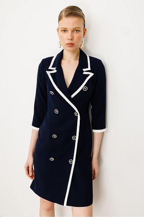 لباس سرمه ای زنانه بافتنی Moda İlgi - کد 934146576
