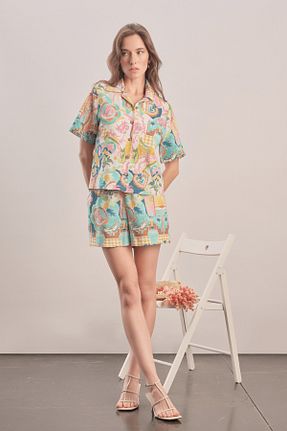 پیراهن رنگی زنانه اورسایز Mavlo - کد 934143511