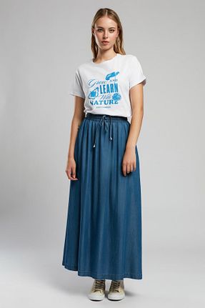 دامن سرمه ای زنانه جین Lee Cooper - کد 934134994