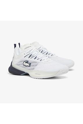 کفش اسنیکر سفید زنانه بند دار Lacoste - کد 881882658
