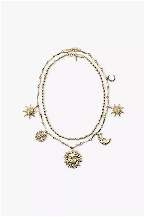 گردنبند جواهر رنگی زنانه فلزی Alice İsstanbul - کد 934163843