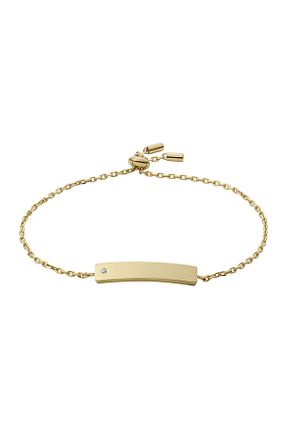 دستبند استیل (فولاد) طلائی زنانه استیل (فولاد) Fossil - کد 816178087